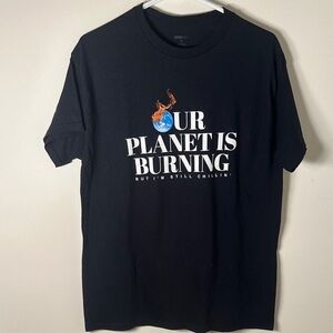 Fashion Nova Black 'Our Planet Is Burning' Tee